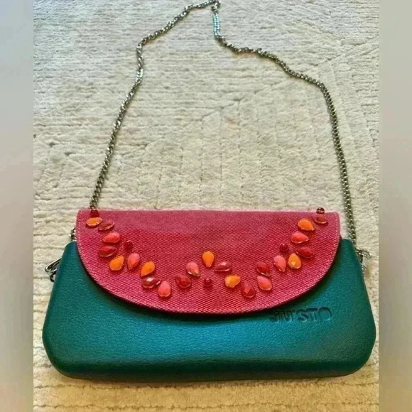 Ju’Sto Justo J-POSH Clutch Bag Body Bag NEW. Made In ITALY - Picture 1 of 6